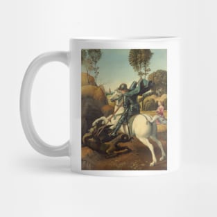 Saint George and the Dragon Oil Painting By Raphael Mug